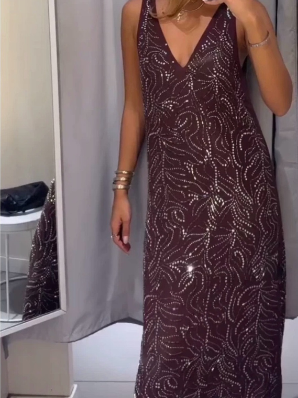 H&M Edition Rhinestone-embellished dress